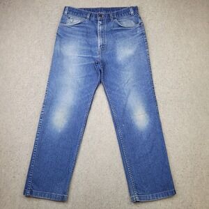 VTG Levi's Silver Medal Jeans Mens 34x32 Blue Denim Medium Wash Distressed USA
